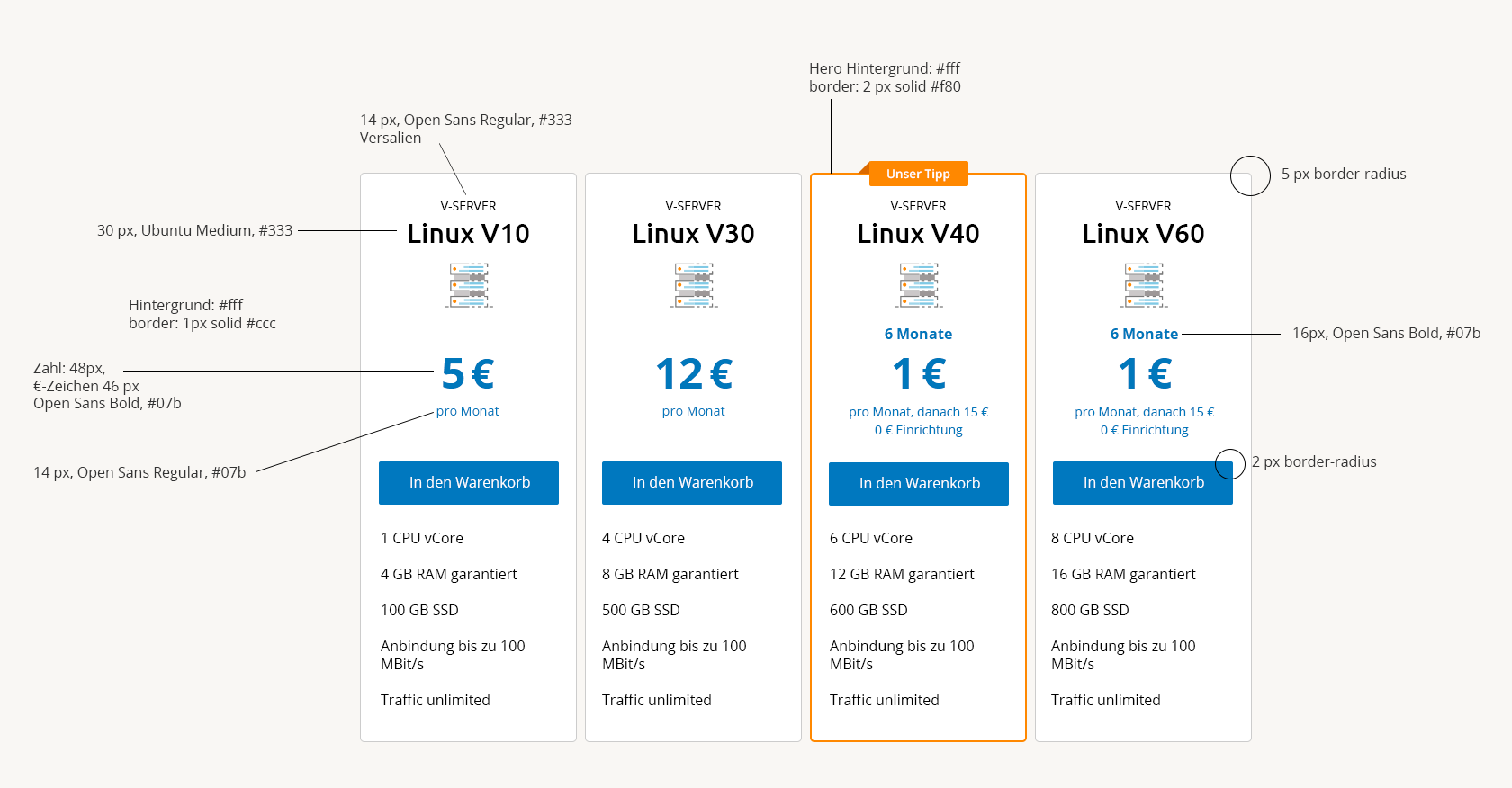 Price boxes after the redesign